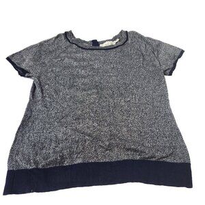 Anthropologie Women's Size Small Field Flower Sweater Top Button Back